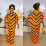 KATE SHREDDED DRESS (ORANGE)